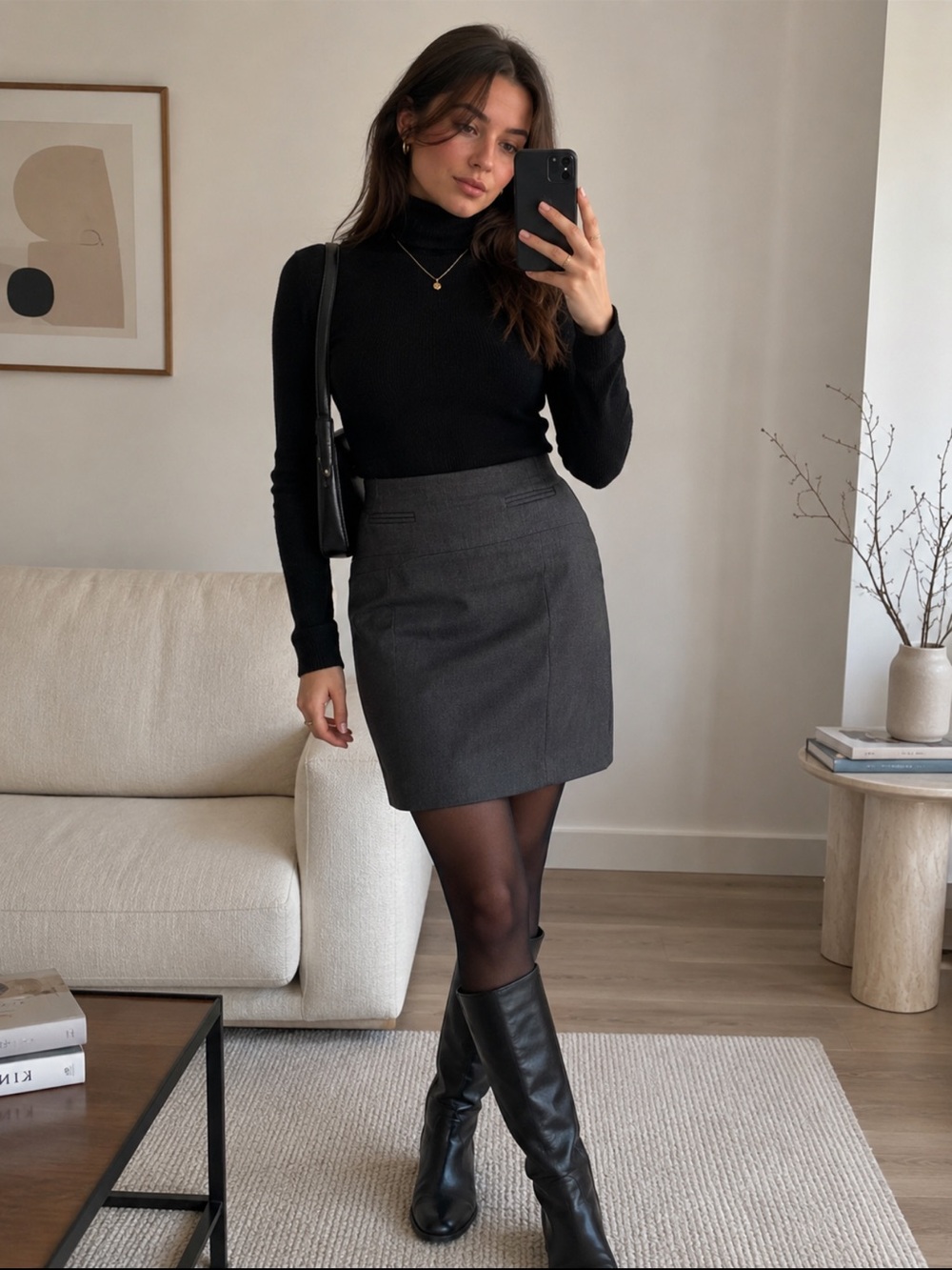 Express Charcoal Gray Tweed Mini Pencil Skirt Women’s Size 2 Career